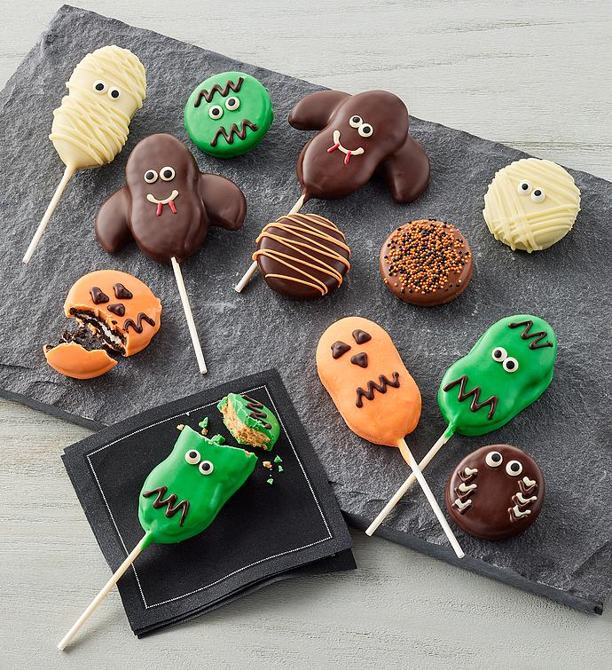Halloween Chocolate Covered Cookies